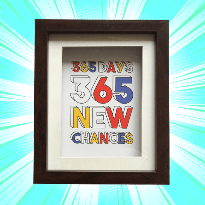 365 Days New Chances Box Frame - www.entertainmentstore.in