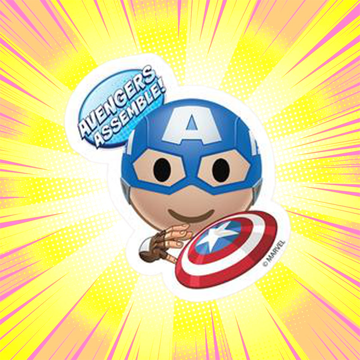 Captain America Marvel Sticker - www.entertainmentstore.in