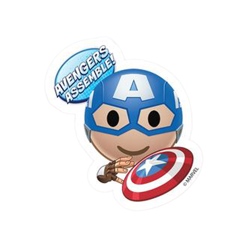 Captain America Marvel Sticker - www.entertainmentstore.in