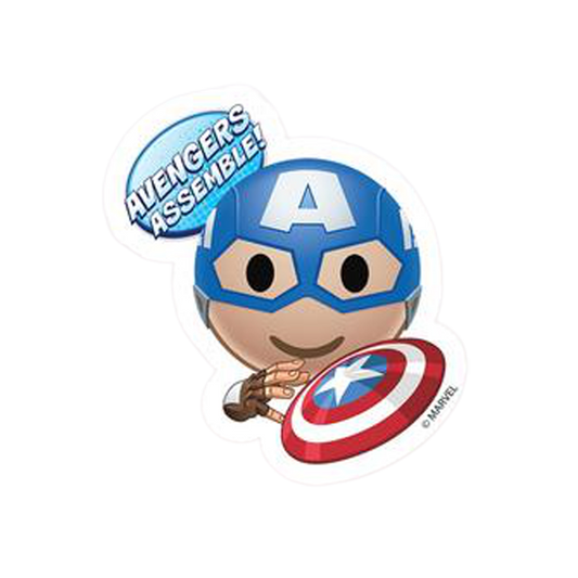 Captain America Marvel Sticker - www.entertainmentstore.in