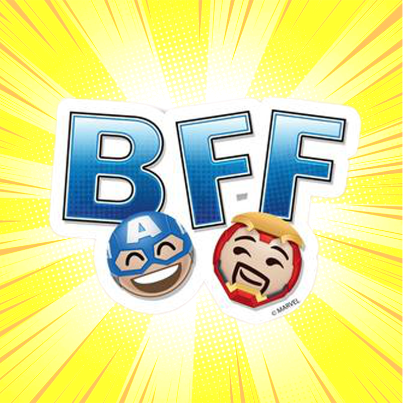 BFF Marvel Sticker - www.entertainmentstore.in