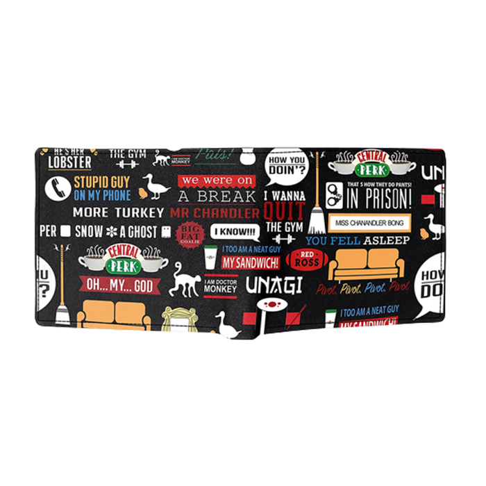 Friends TV Series Infographic Mens Wallet - www.entertainmentstore.in