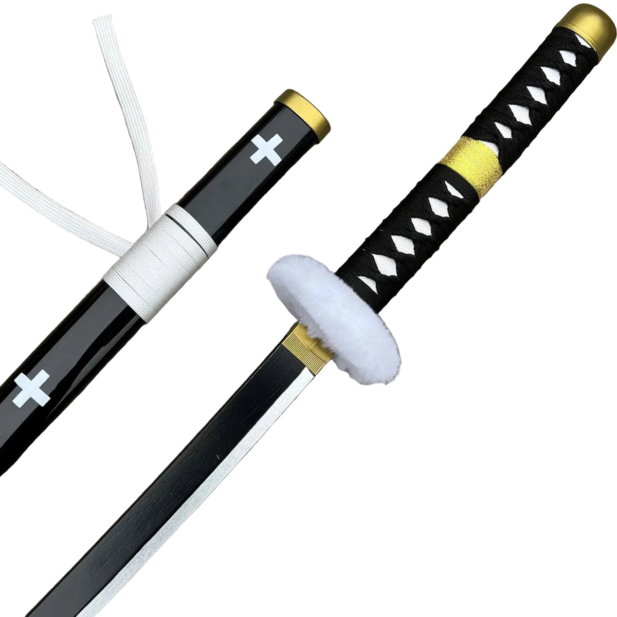 One Piece Doctor Law Black Wooden Katana