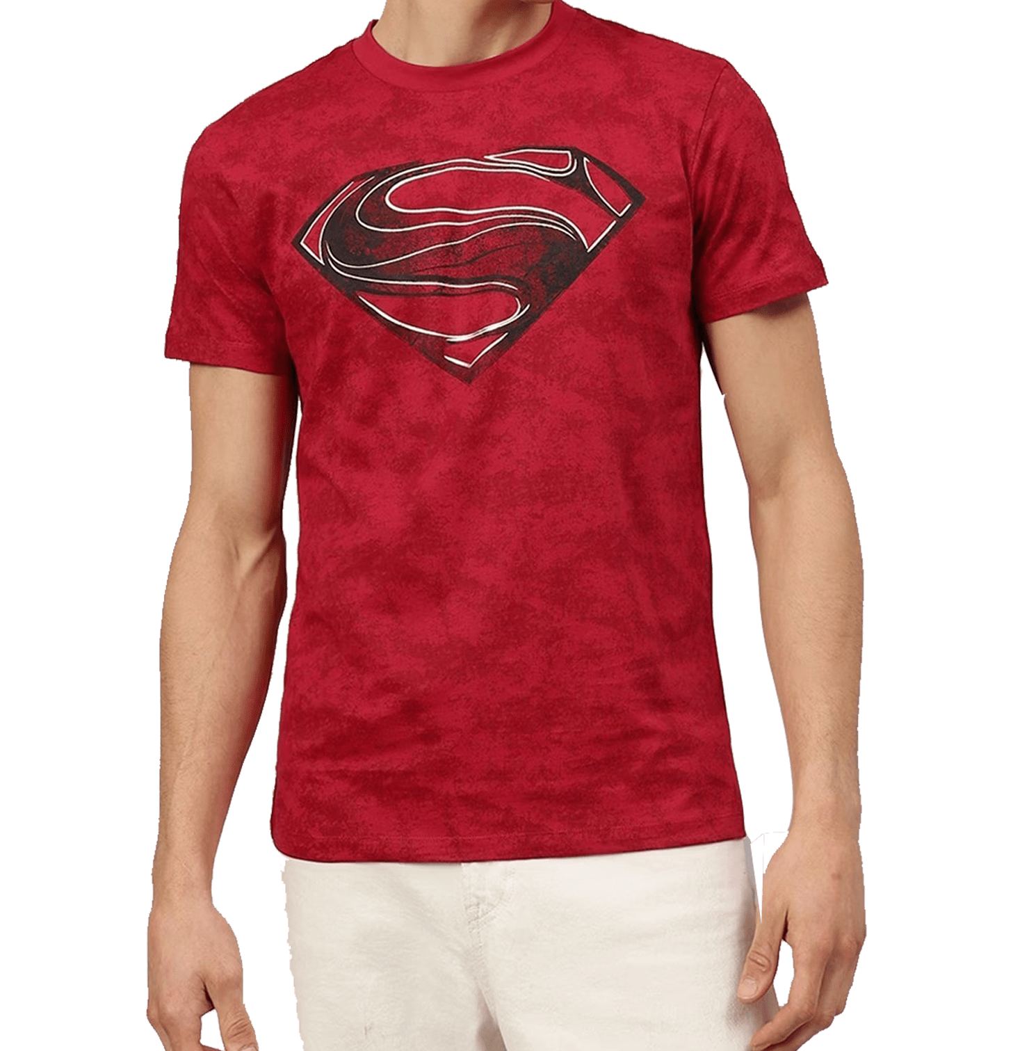 Superman 0210 Salsa Red T Shirt - www.entertainmentstore.in