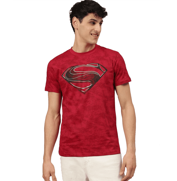 Superman 0210 Salsa Red T Shirt - www.entertainmentstore.in