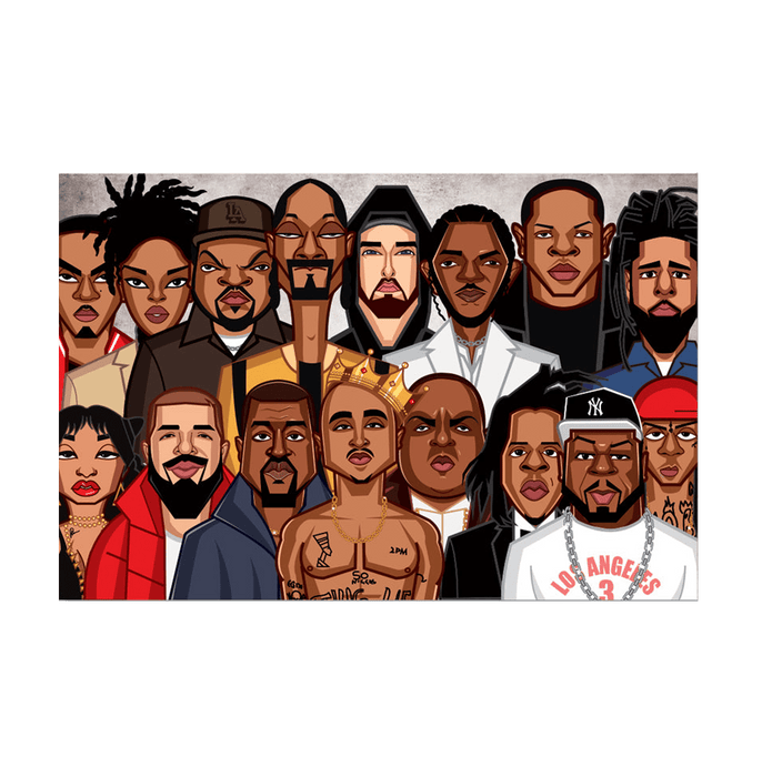 World Of Hip Hop Wall Art A3 Laminate - www.entertainmentstore.in