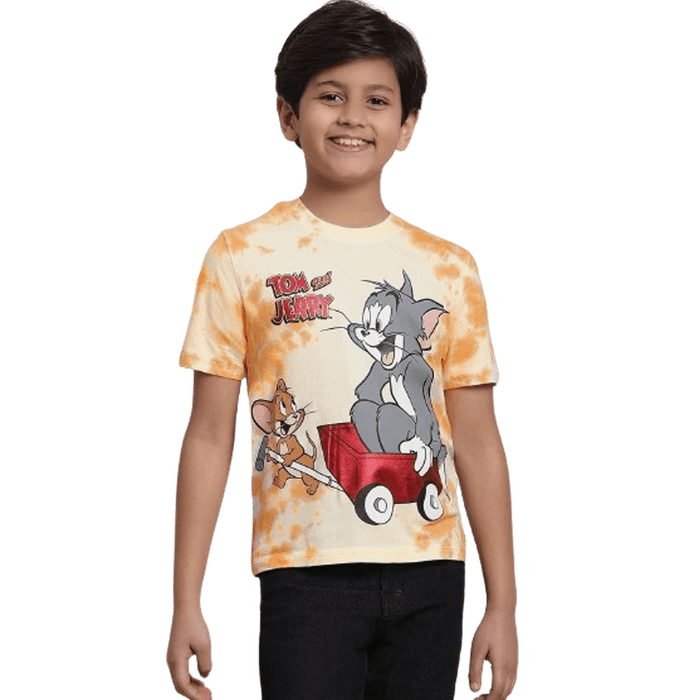 Tom And Jerry 652 Multi Kids Boys T Shirt - www.entertainmentstore.in