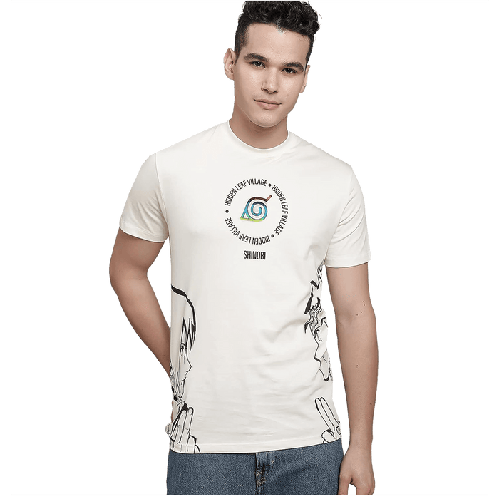 Naruto 558 Off White Mens T Shirt - www.entertainmentstore.in