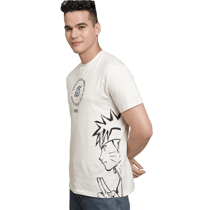 Naruto 558 Off White Mens T Shirt - www.entertainmentstore.in