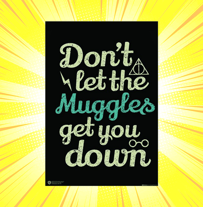 Dont Let The Muggle Get You Down Mini Poster - www.entertainmentstore.in