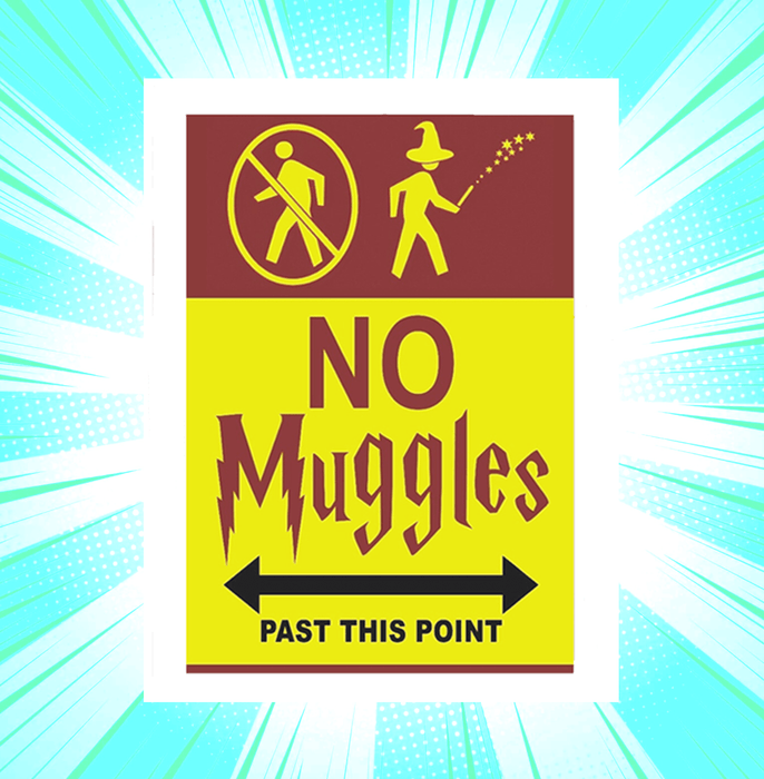 No Muggles Beyond This Point Mini Poster - www.entertainmentstore.in