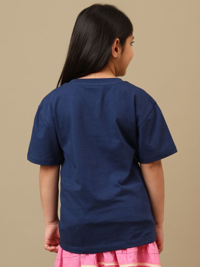 Harry Potter Navy Peony Kids T Shirt