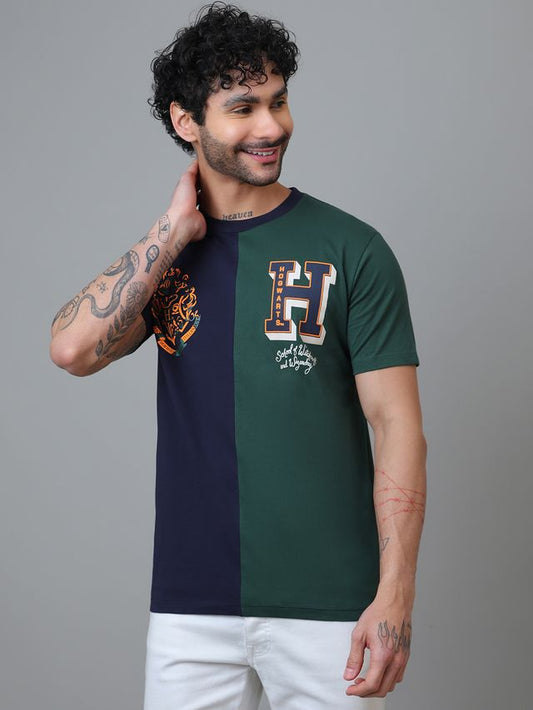 Hogwarts Sky Captain Navy - Primal Green T Shirt