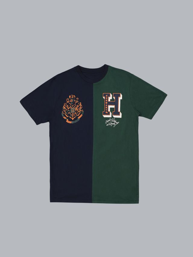 Hogwarts Sky Captain Navy - Primal Green T Shirt
