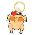 Friends Turkey with Sunglasses Rubber Keychain
