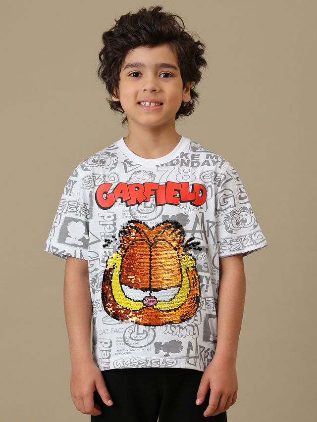 Garfield  Optic White Kids T Shirt