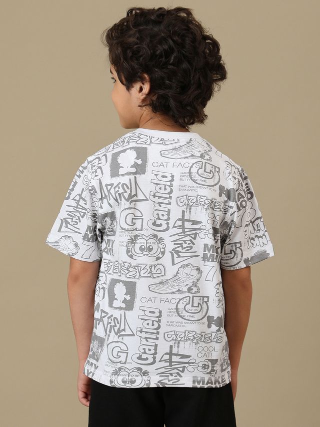 Garfield  Optic White Kids T Shirt