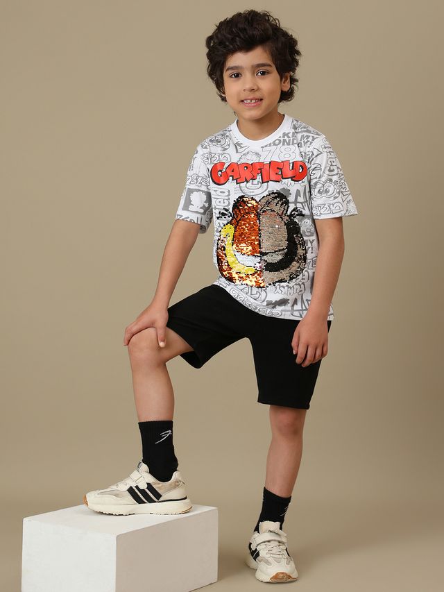 Garfield  Optic White Kids T Shirt