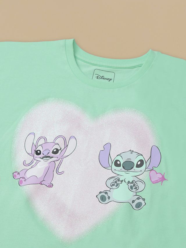 Lilo & Stitch  Green Kids T Shirt