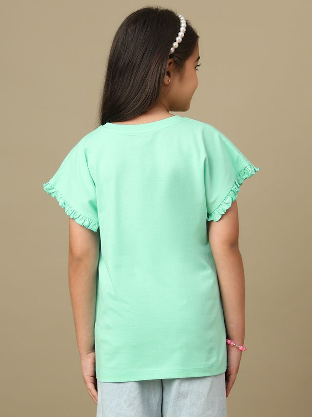 Lilo & Stitch  Green Kids T Shirt