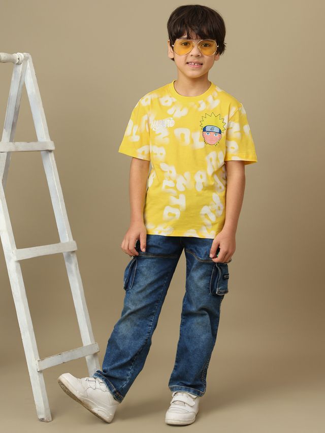 Naruto  Pollen Yellow Kids T Shirt