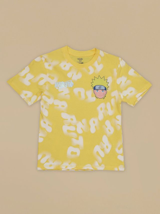 Naruto  Pollen Yellow Kids T Shirt