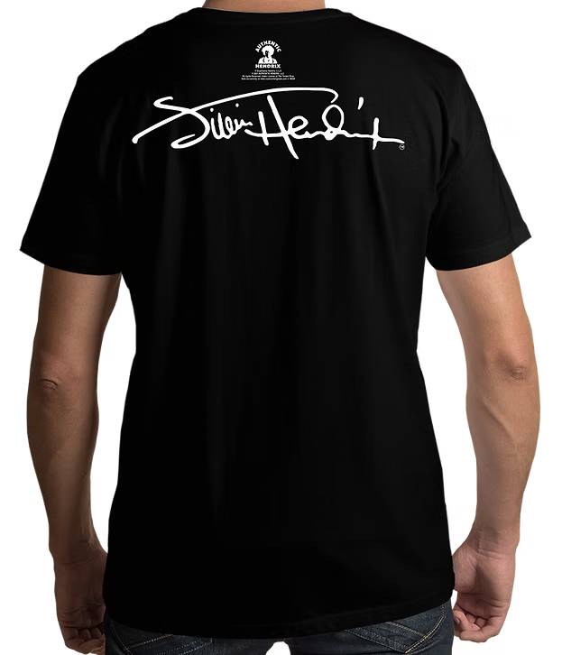 Jimi Hendrix Guitar Black T shirt