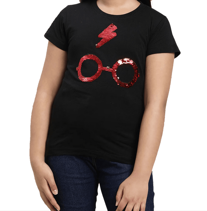 Harry Potter 1770 Black Kids Girls T Shirt - www.entertainmentstore.in