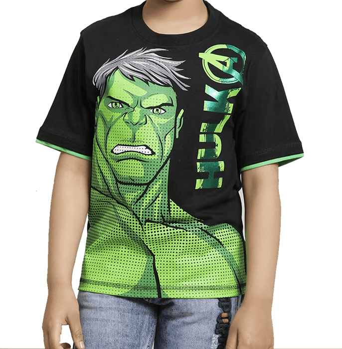 Hulk 1709 Black Kids Boys T Shirt - www.entertainmentstore.in