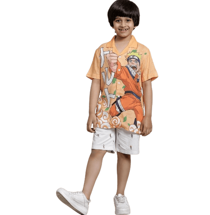 Naruto 1309 Peach Kids Boys T Shirt - www.entertainmentstore.in
