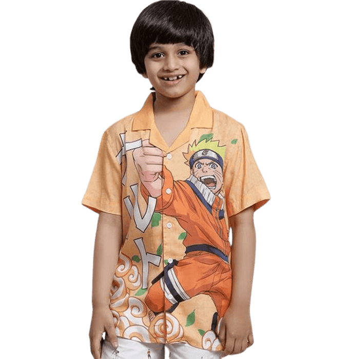 Naruto 1309 Peach Kids Boys T Shirt - www.entertainmentstore.in