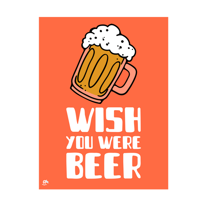 Wish You Were Beer Fridge Magnet - www.entertainmentstore.in