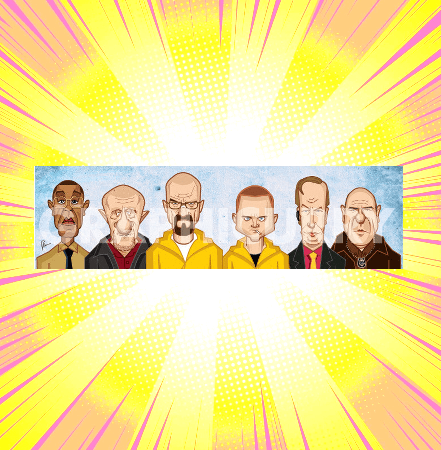 Breaking Bad Tribute Wallart Laminate - www.entertainmentstore.in