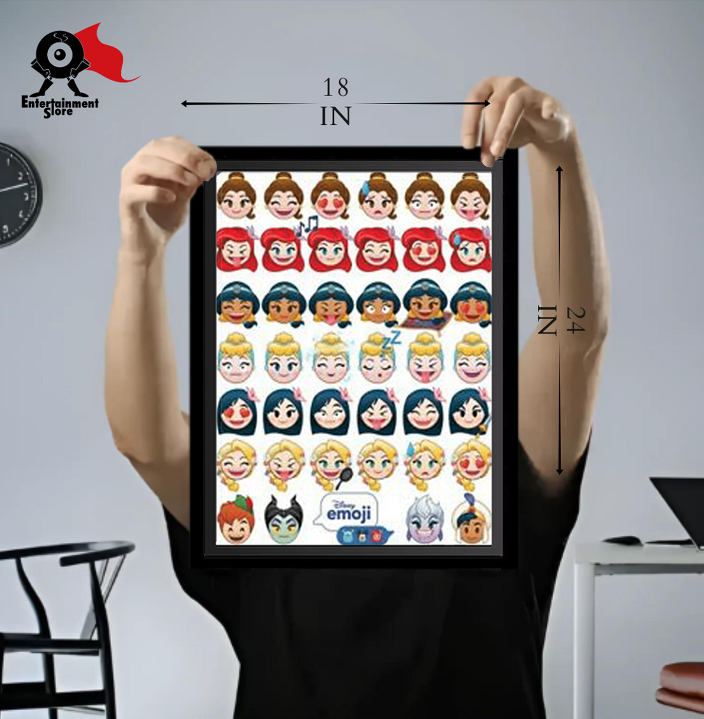 Disney Emoji Princess Emotions Mini Poster