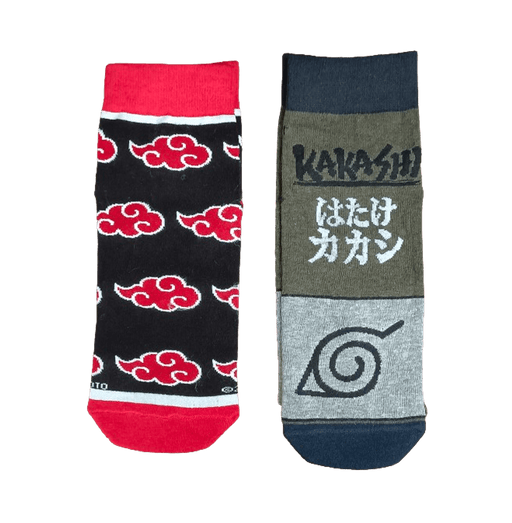 Naruto Akatsuki And Kakakashi Ankle Length Socks Set of 2 - www.entertainmentstore.in