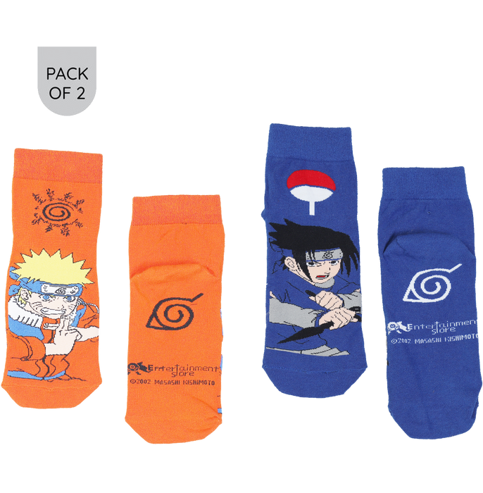 Naruto Orange Sun And Blue Ball Ankle Length Socks