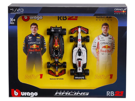 2025 Oracle Red Bull Rb21 Twin Pack 1:43 Max VerstappenToy Vehicle
