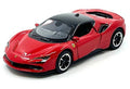 Ferrari Sf90 Stradale Red With Black Top Speed Icons India Diecast Car