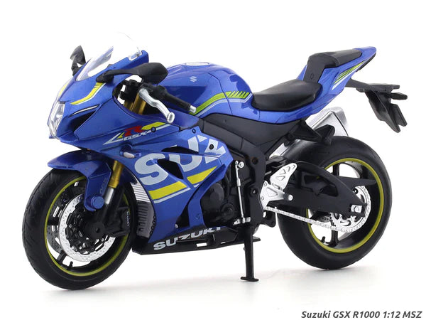 MSZ Die-cast model SUZUKI GSR-R1000, scale 1:12 Vehicle