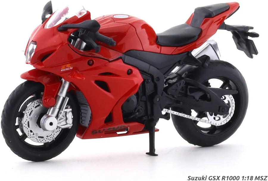 MSZ: Suzuki GSX-R1000 -Red-Die-Cast Scale Model (Scale 1:18)