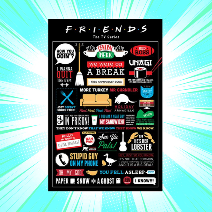 Friends Infographic  Maxi Poster - www.entertainmentstore.in