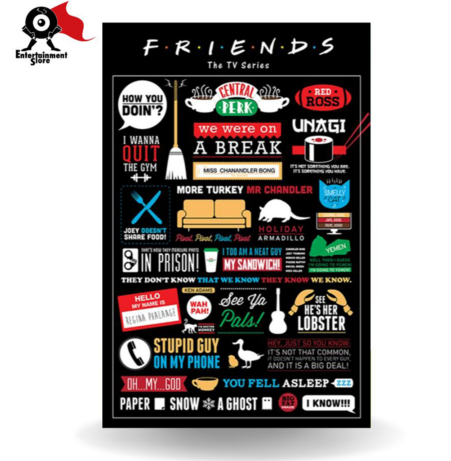 Friends Infographic  Maxi Poster