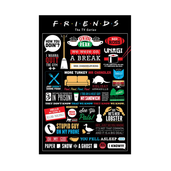 Friends Infographic  Maxi Poster - www.entertainmentstore.in