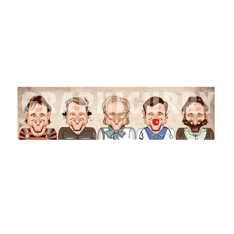 Robbin Williams A4 Laminate Graphicurry - www.entertainmentstore.in