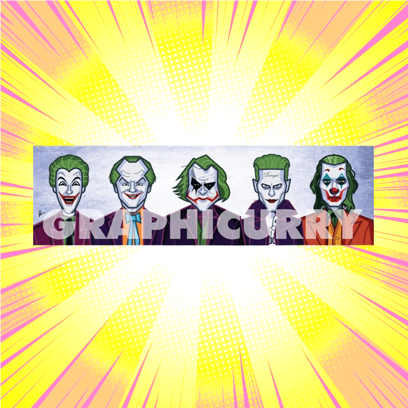 Evolution Of The Clown Wall Art Laminate Graphicurry - www.entertainmentstore.in