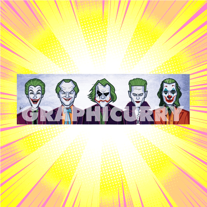 Evolution Of The Clown Wall Art Laminate Graphicurry - www.entertainmentstore.in