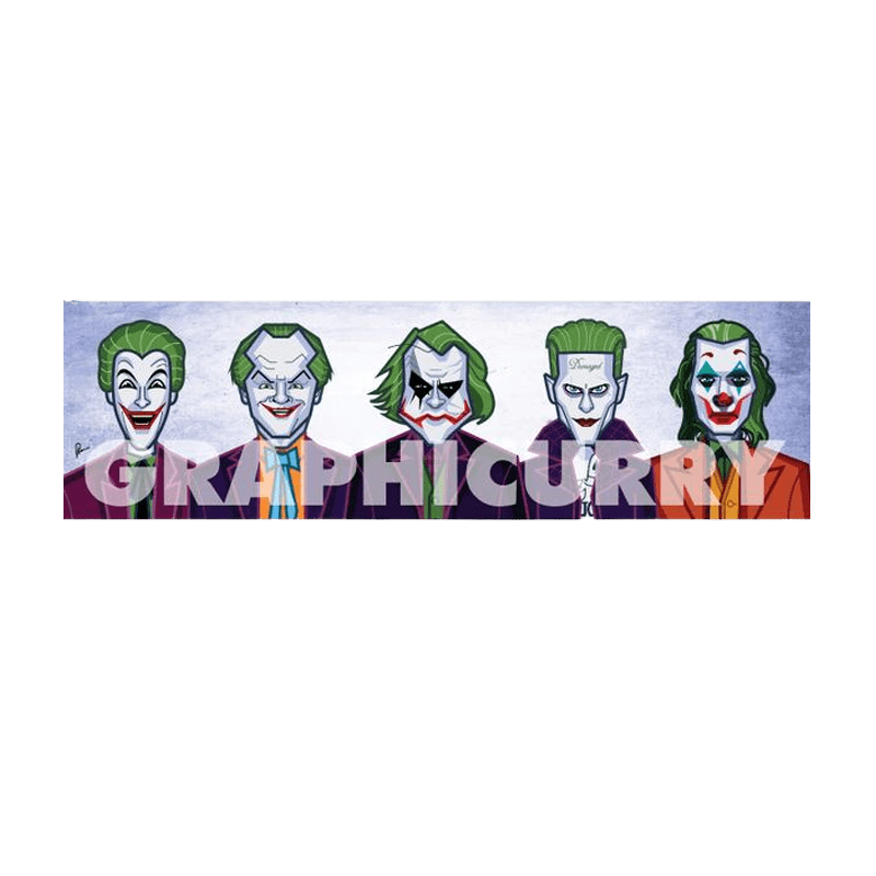 Evolution Of The Clown Wall Art Laminate Graphicurry - www.entertainmentstore.in