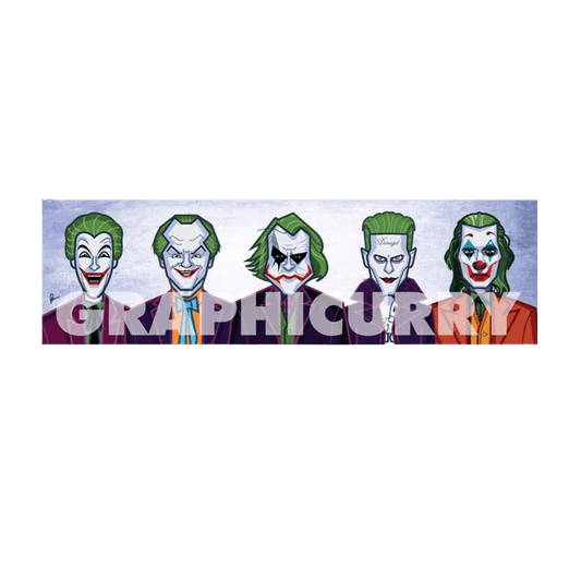 Evolution Of The Clown Wall Art Laminate Graphicurry - www.entertainmentstore.in