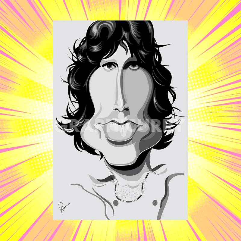 Jim Morrison A4 Laminate Graphicurry - www.entertainmentstore.in