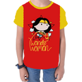 Wonder Woman Red Cotton Kids T Shirt - www.entertainmentstore.in